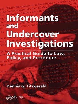 cover image of Informants and Undercover Investigations